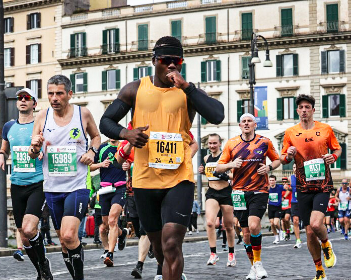 Chris Amour running